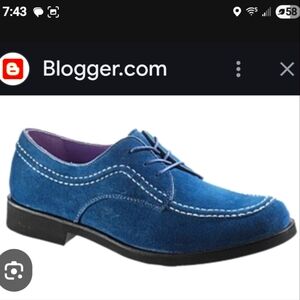 Vintage Suede Forever Teal Womens Hushpuppies Loafers Oxfords Sz 6.5